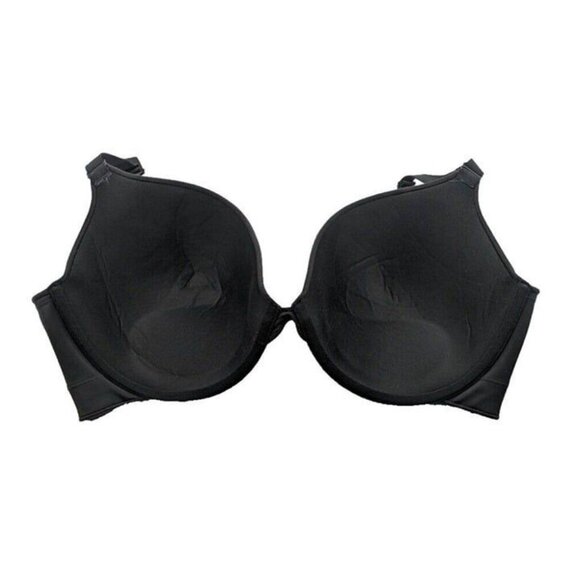 Lane Bryant Cacique Bra Intuition Backsmoother Plunge Black Size 46DDD - Picture 5 of 10